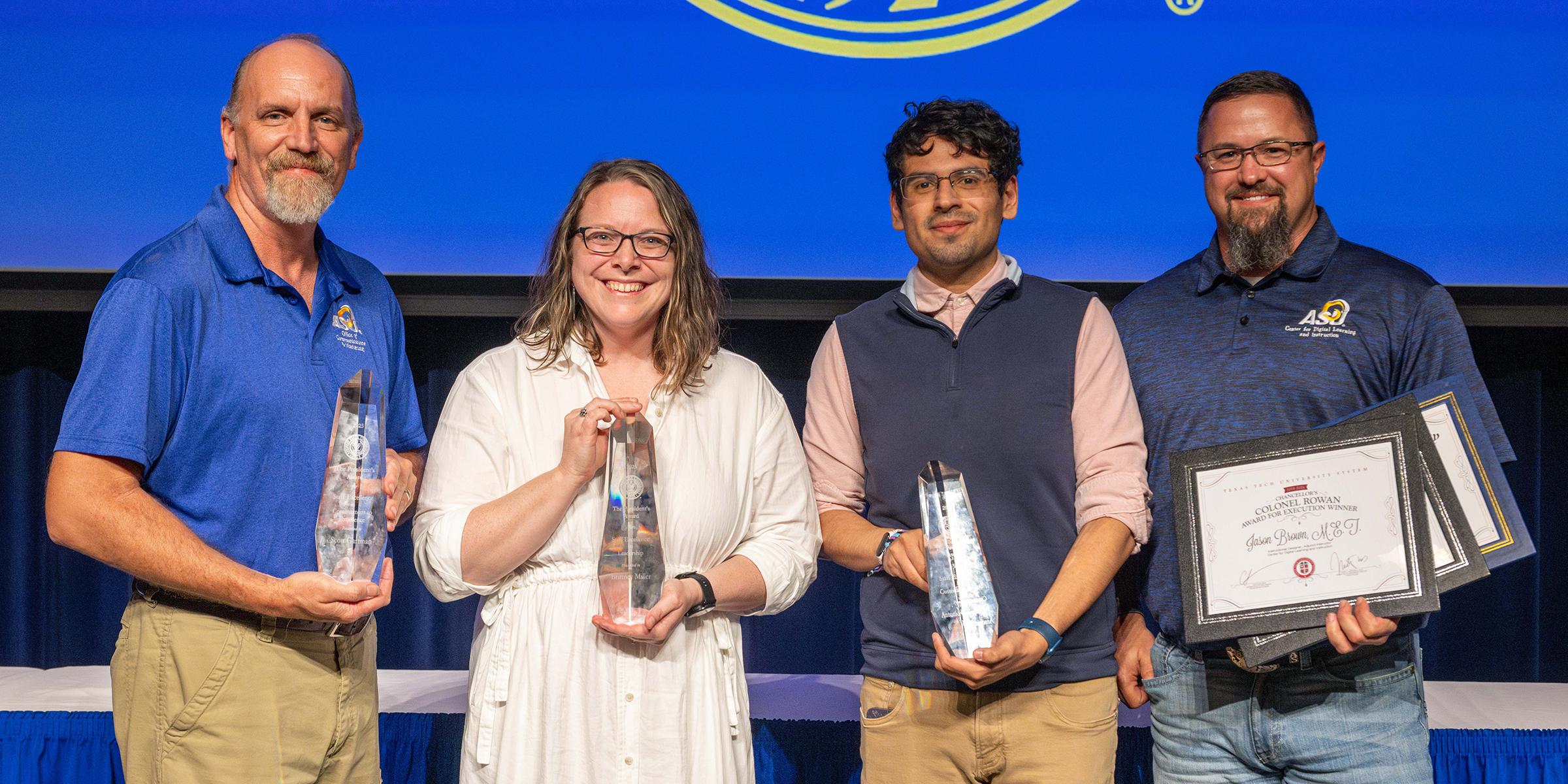 (L-R) Scott Gartman, Brittney Miller, Antonio Gallegos Jr., Jason Brown (L-R) Scott Gartman, Brittney Miller, Antonio Gallegos Jr., Jason Brown