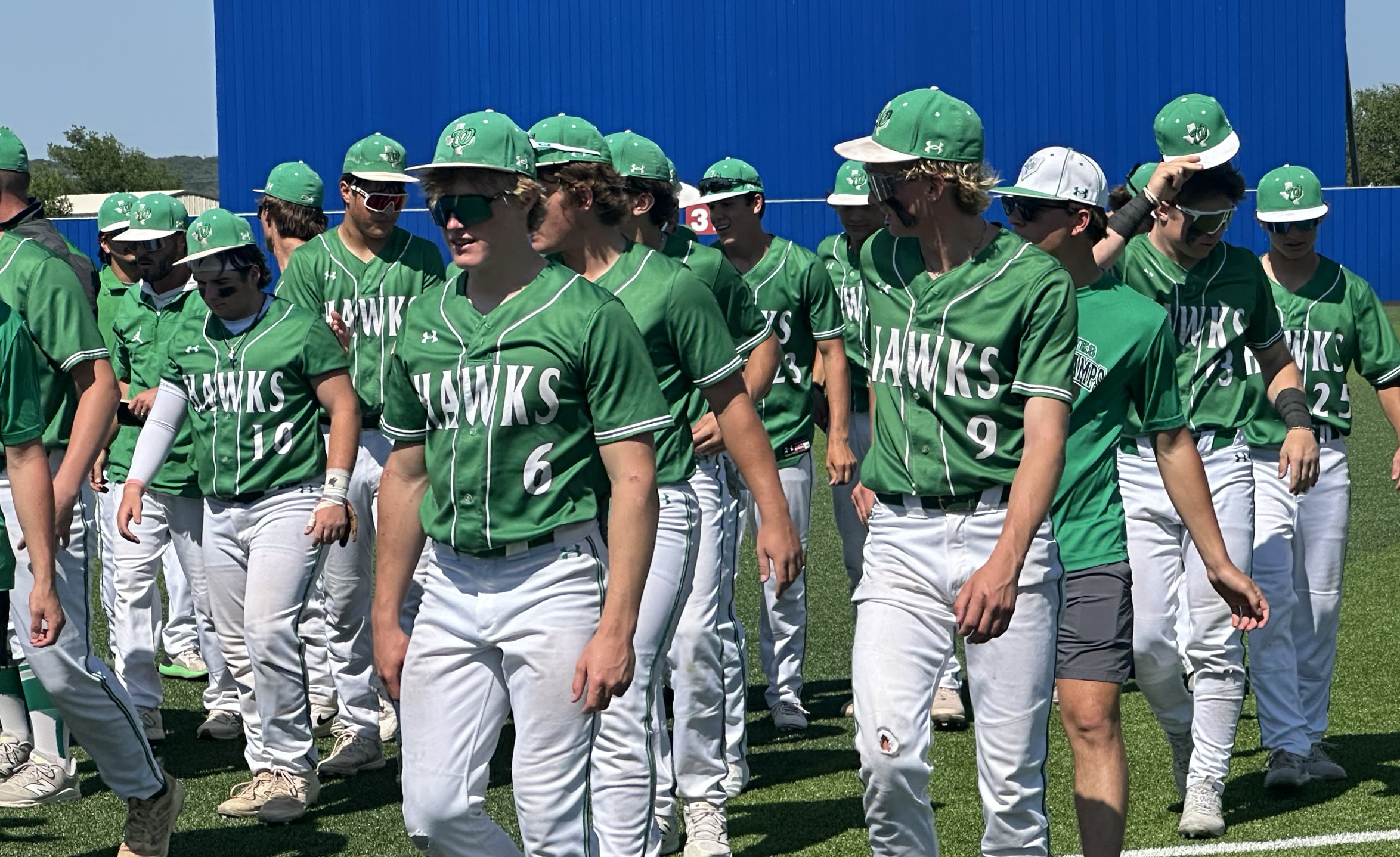 Wall Hawks Baseball after their Game 1 Regional Final Victory over Jacksboro Wall Hawks Baseball after their Game 1 Regional Final Victory over Jacksboro