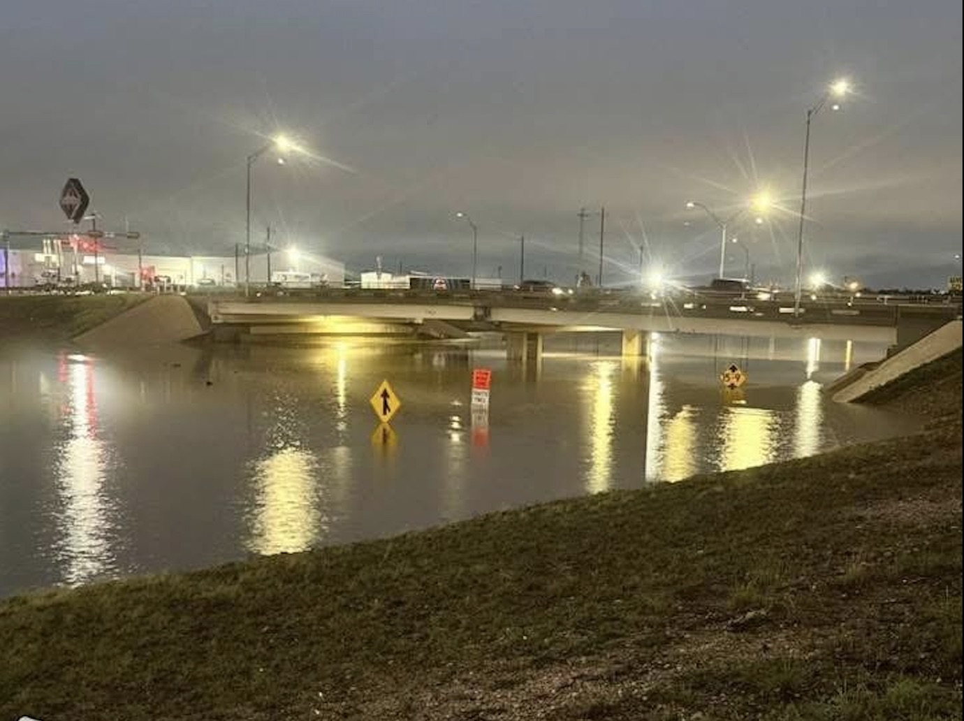 The National Weather Service issued a flash flood emergency in San Angelo - calling the situation "life threatening" - after reports of up to 14 inches of rain fell overnight. The National Weather Service issued a flash flood emergency in San Angelo - calling the situation "life threatening" - after reports of up to 14 inches of rain fell overnight.