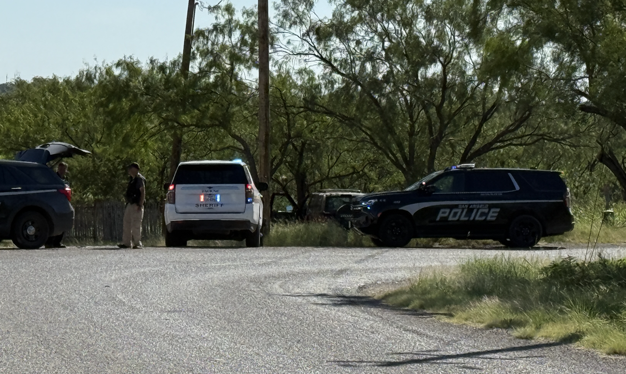 Suspect Vehicle in Dove Creek Manhunt Suspect Vehicle in Dove Creek Manhunt