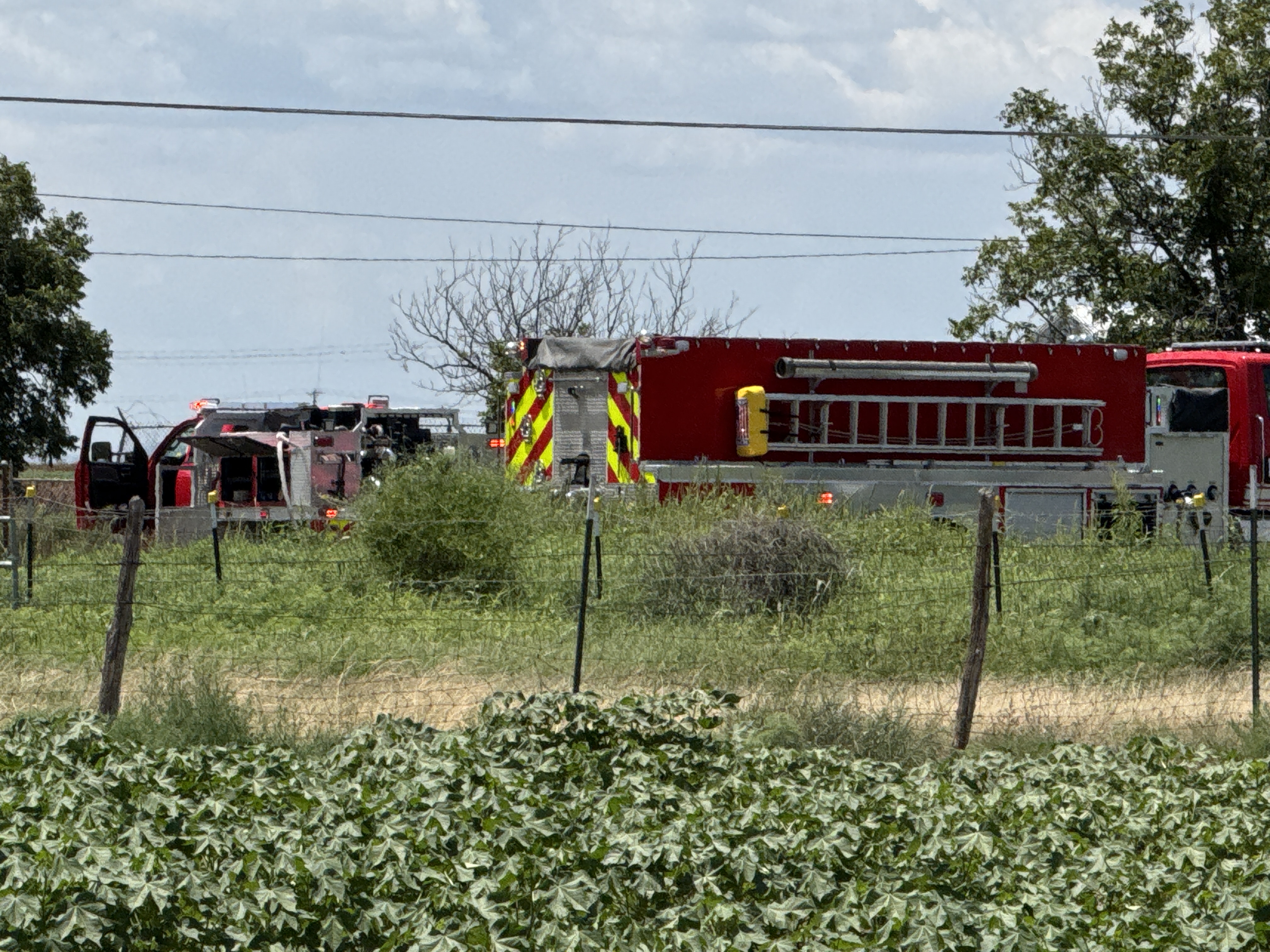 Firefighters responded to the report of a structure fire Saturday afternoon on FM 1223 outside San Angelo. Firefighters responded to the report of a structure fire Saturday afternoon on FM 1223 outside San Angelo.