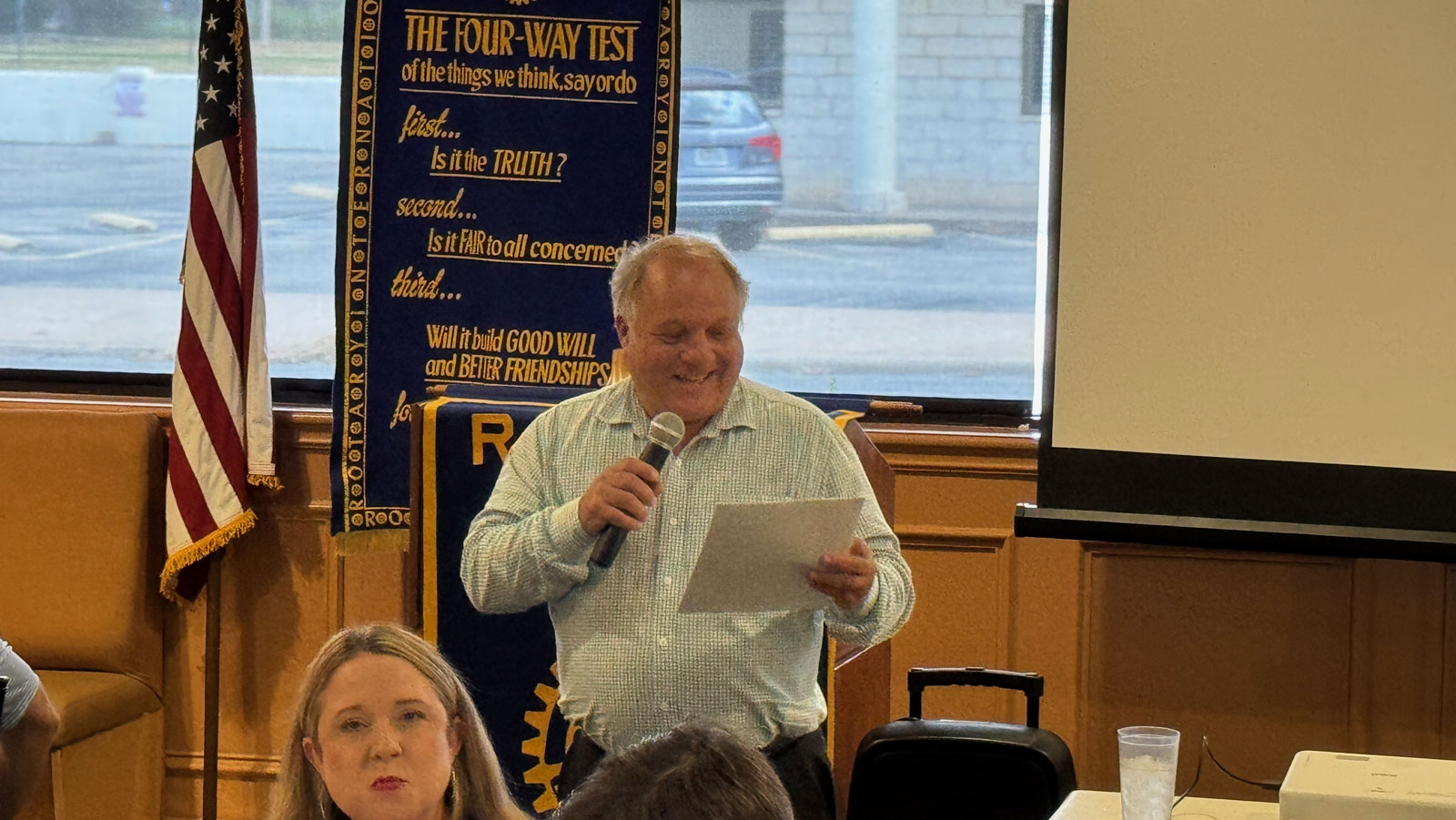Carl White, City Parks and Rec Director, addresses the San Angelo Rotary Club on Aug. 22, 2025. Carl White, City Parks and Rec Director, addresses the San Angelo Rotary Club on Aug. 22, 2025.