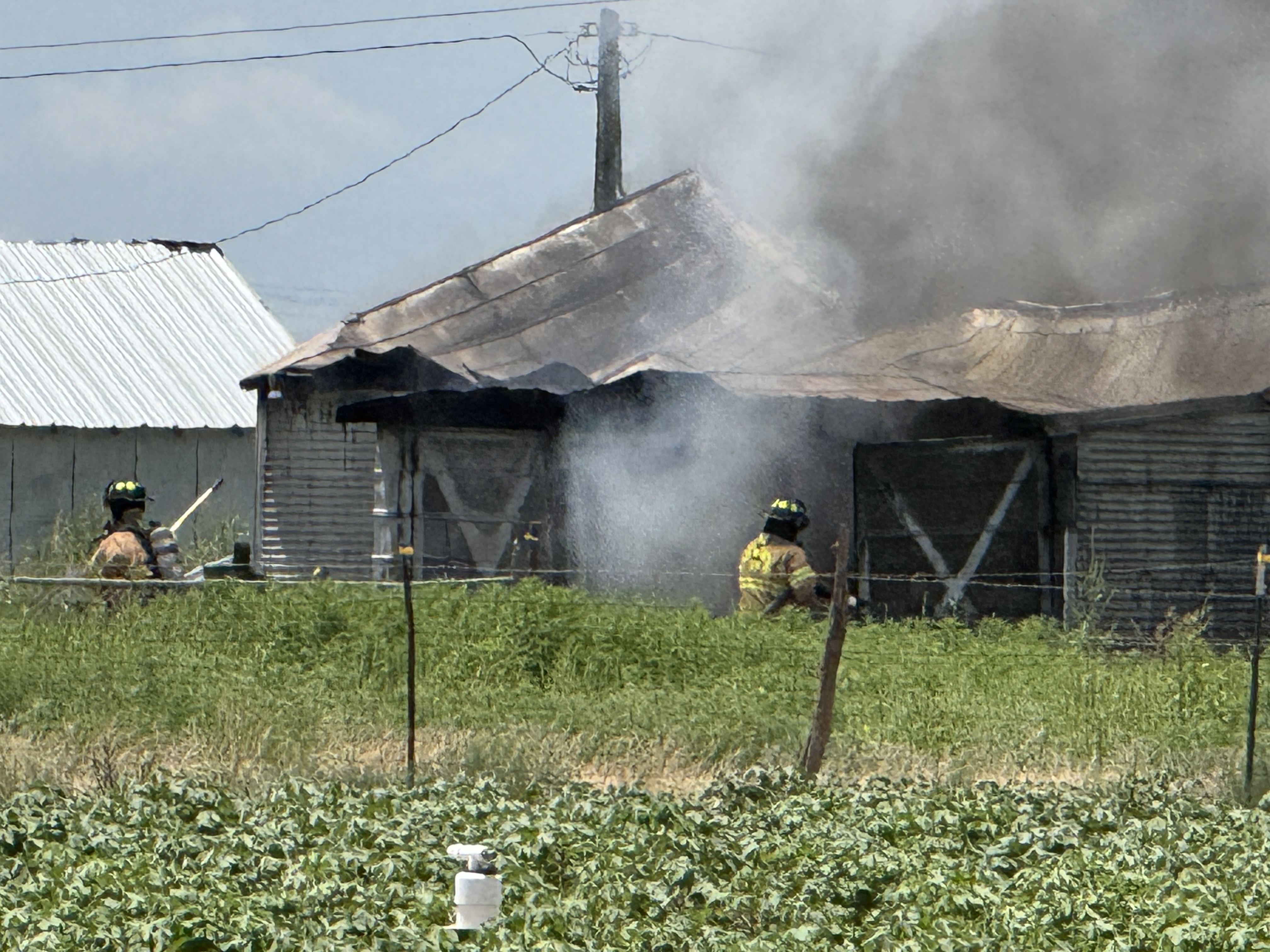 Firefighters responded to the report of a structure fire Saturday afternoon on FM 1223 outside San Angelo. Firefighters responded to the report of a structure fire Saturday afternoon on FM 1223 outside San Angelo.