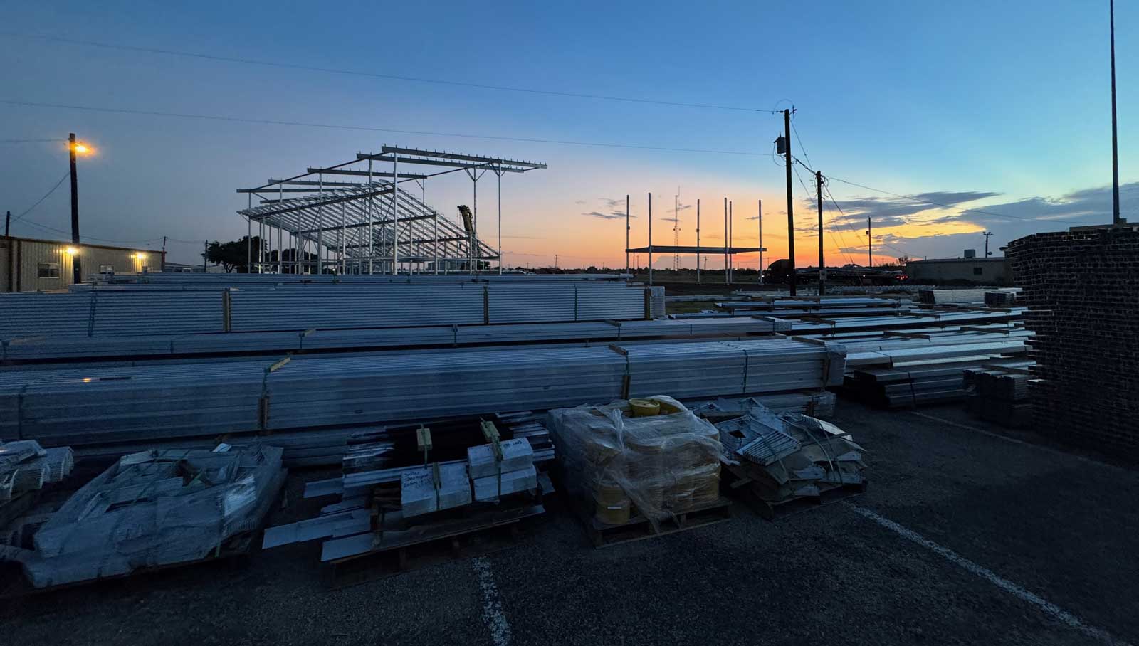 More parts readied to complete the roping arena's grandstands by the 2025 Roping Fiesta on Oct. 25, 2025. More parts readied to complete the roping arena's grandstands by the 2025 Roping Fiesta on Oct. 25, 2025.