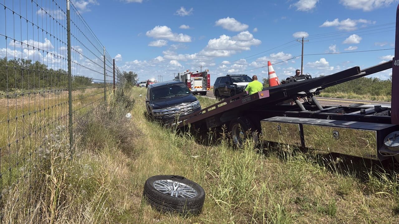 Chevy SUV vs Ford SUV Violence Closes US 277 South of San Angelo on Sept 21, 2025. Chevy SUV vs Ford SUV Violence Closes US 277 South of San Angelo on Sept 21, 2025.