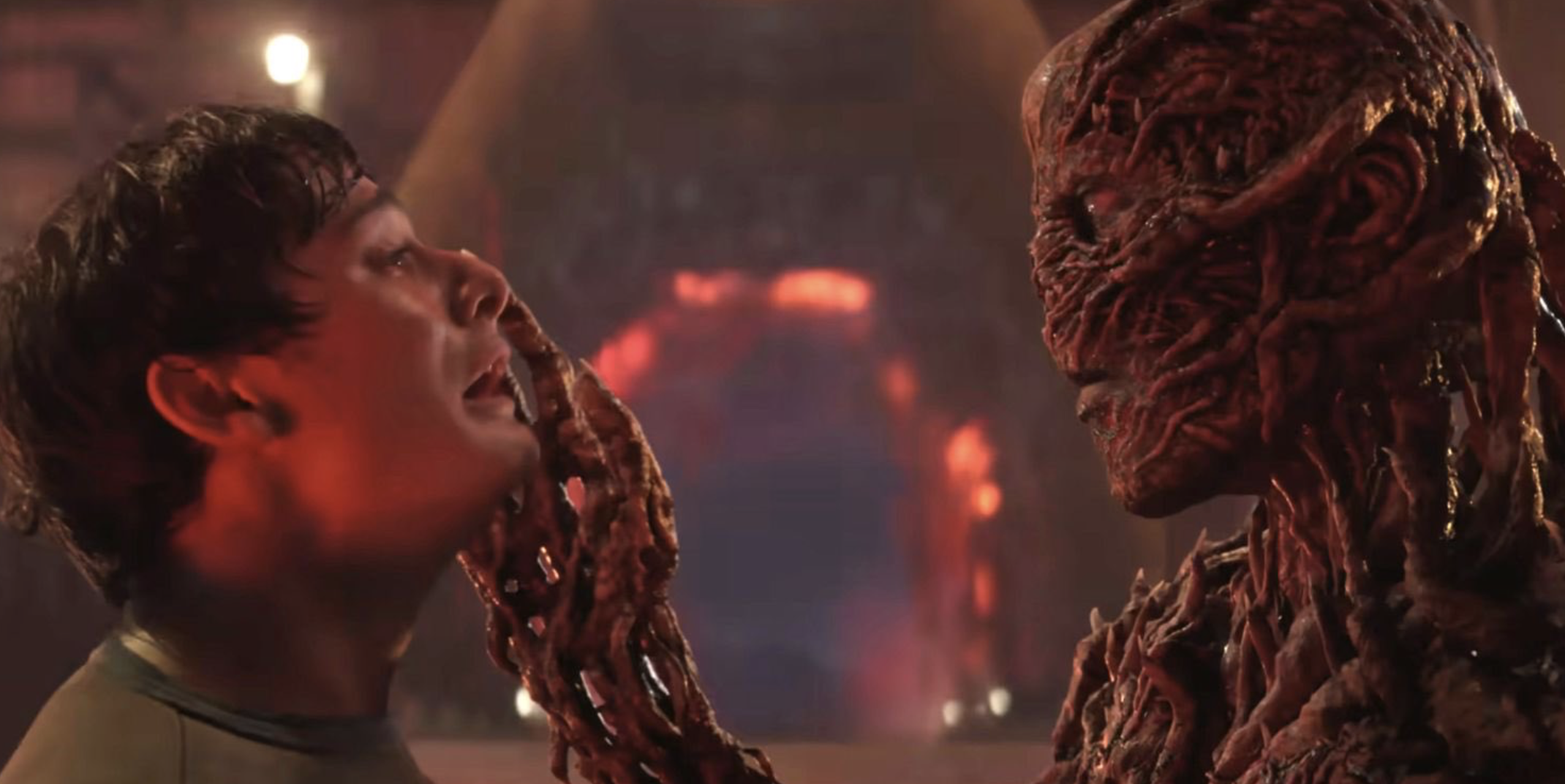 Noah Schnapp and Jamie Campbell Bower as Will and Vecna in Stranger Things 5