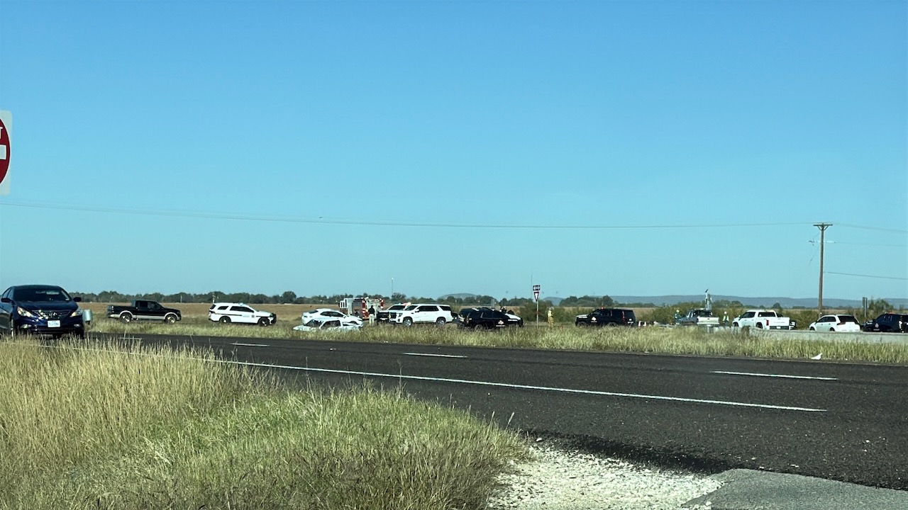 Crash on US 87 at arch Road, north of San Angelo.