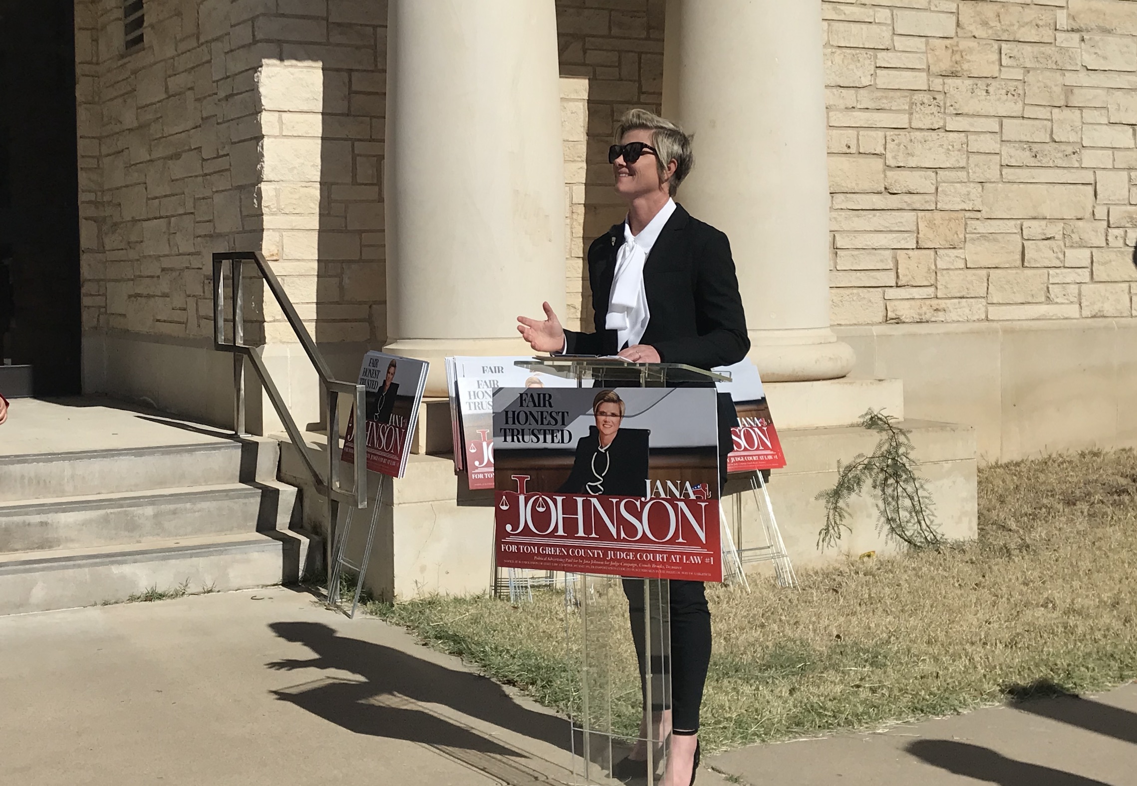 Local attorney Jana Johnson formally announced her candidacy Tuesday morning for judge of Tom Green County Court at Law #1.