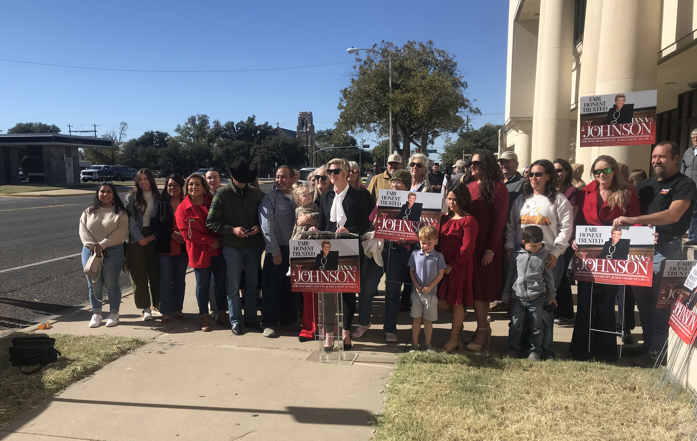 Local attorney Jana Johnson formally announced her candidacy Tuesday morning for judge of Tom Green County Court at Law #1.