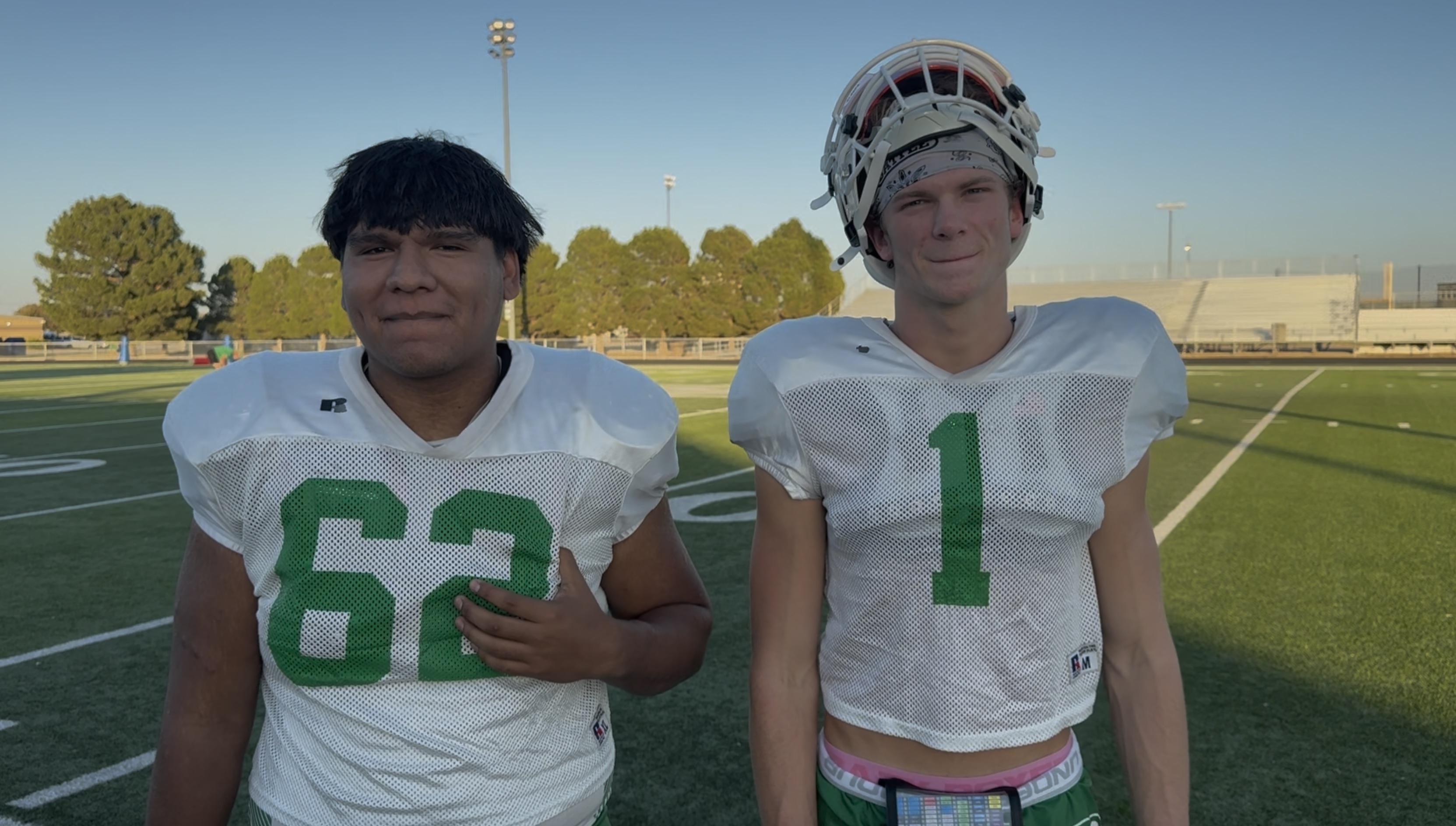 Wall Hawks' Alex Samaniego (Left) and Reid Roberton (Right)