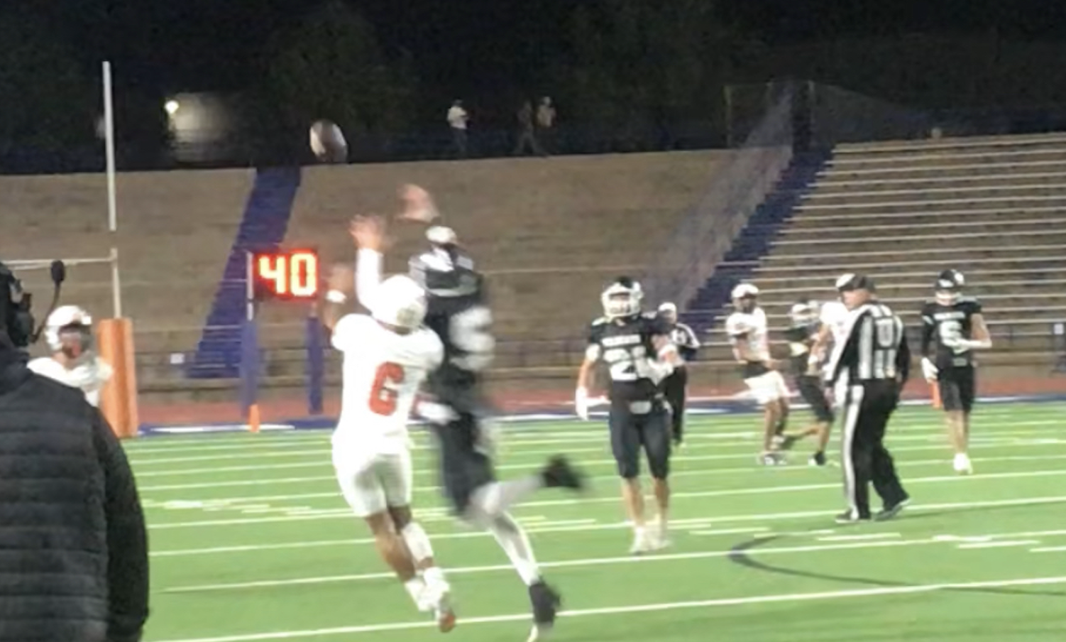 Water Valley's Landon Lacy Picks Off Robert Lee's Brenner Sherwood