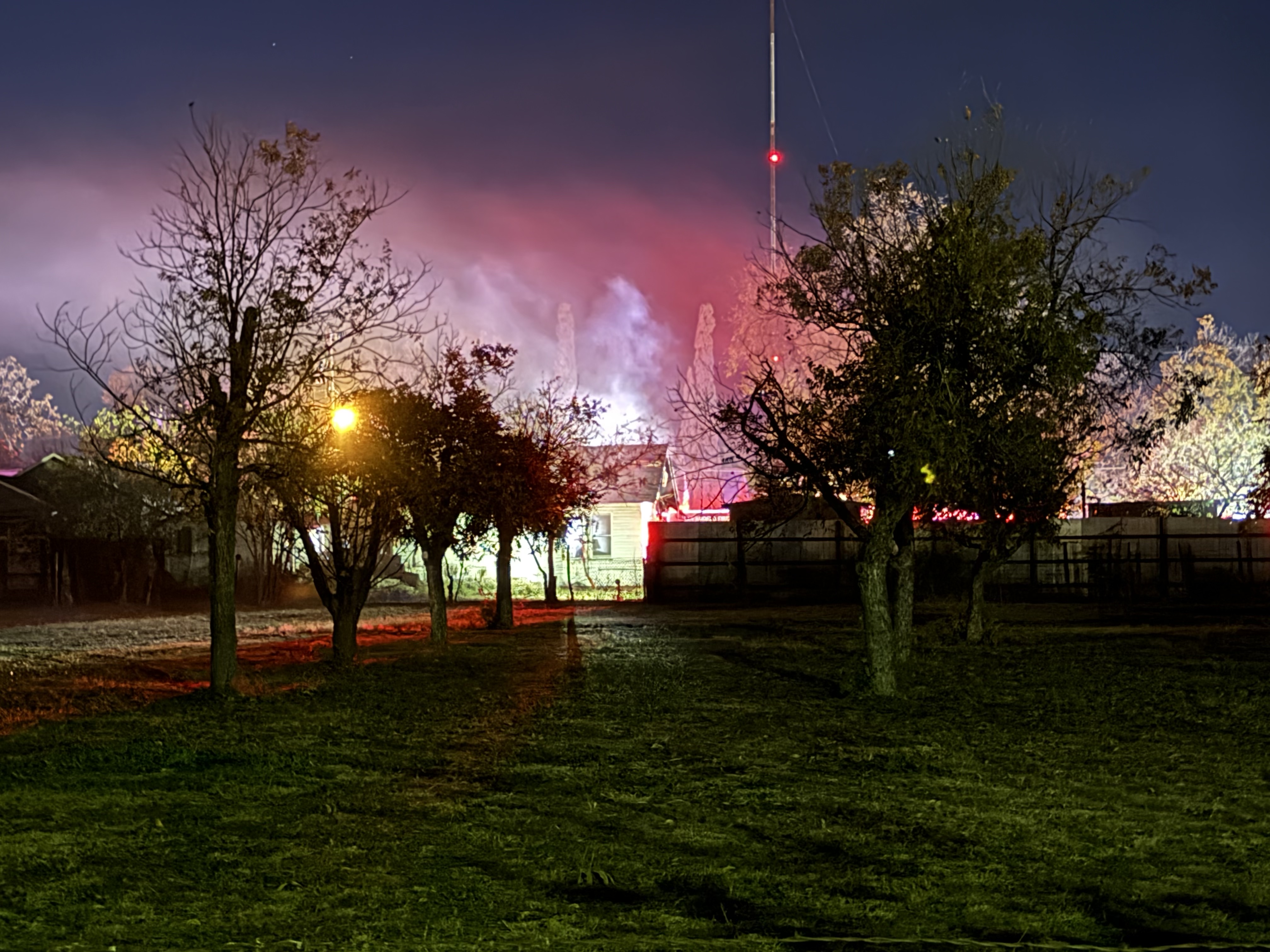 San Angelo Structure Fire on Dec. 13, 2025.