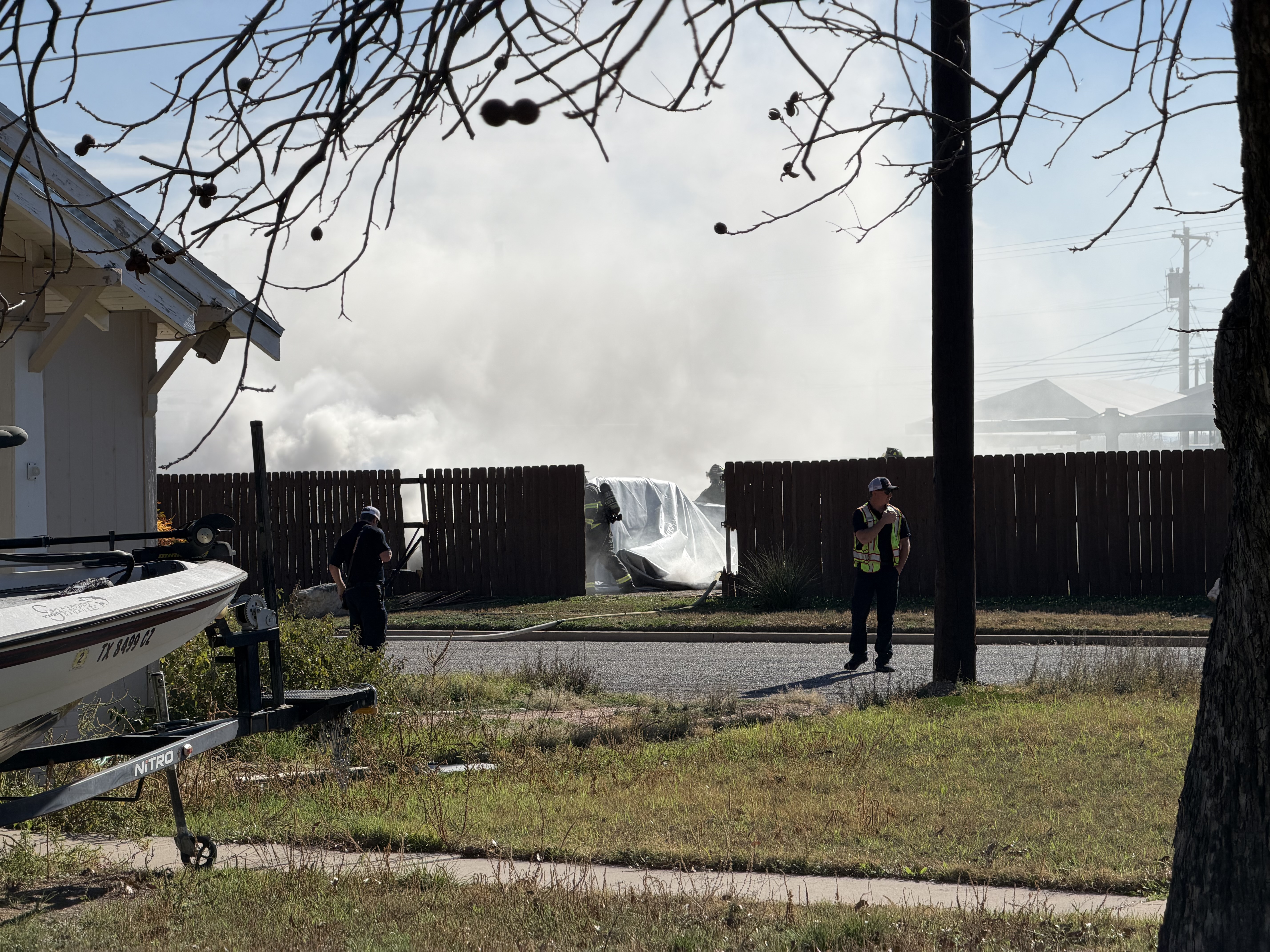 An electric vehicle fire was reported Friday afternoon in San Angelo at Randall Motors.