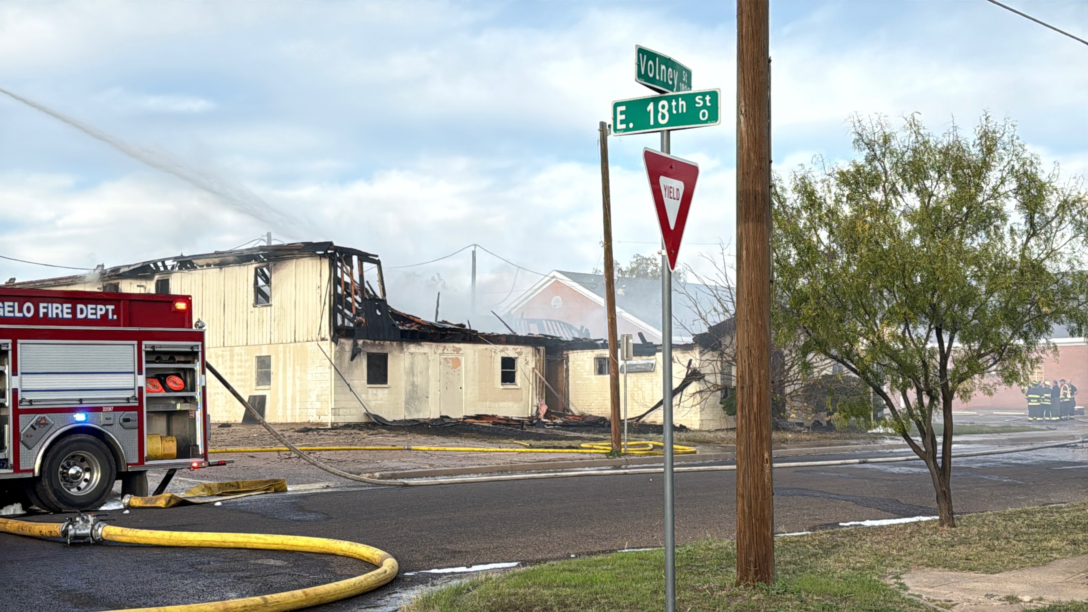 Structure Fire in San Angelo on Dec. 3, 2025.