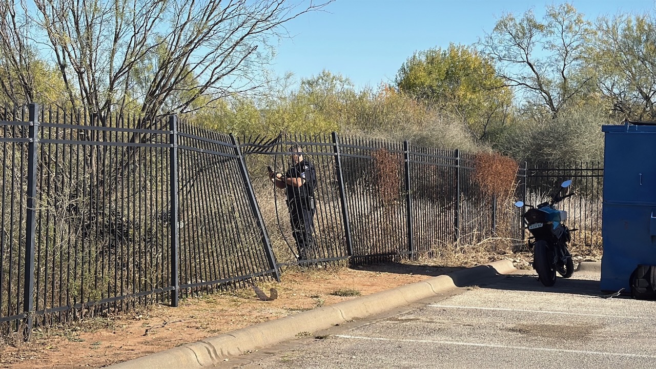 Novice Motorcyclist Crashes Through Sturdy Steel Fence on Dec. 12, 2025.