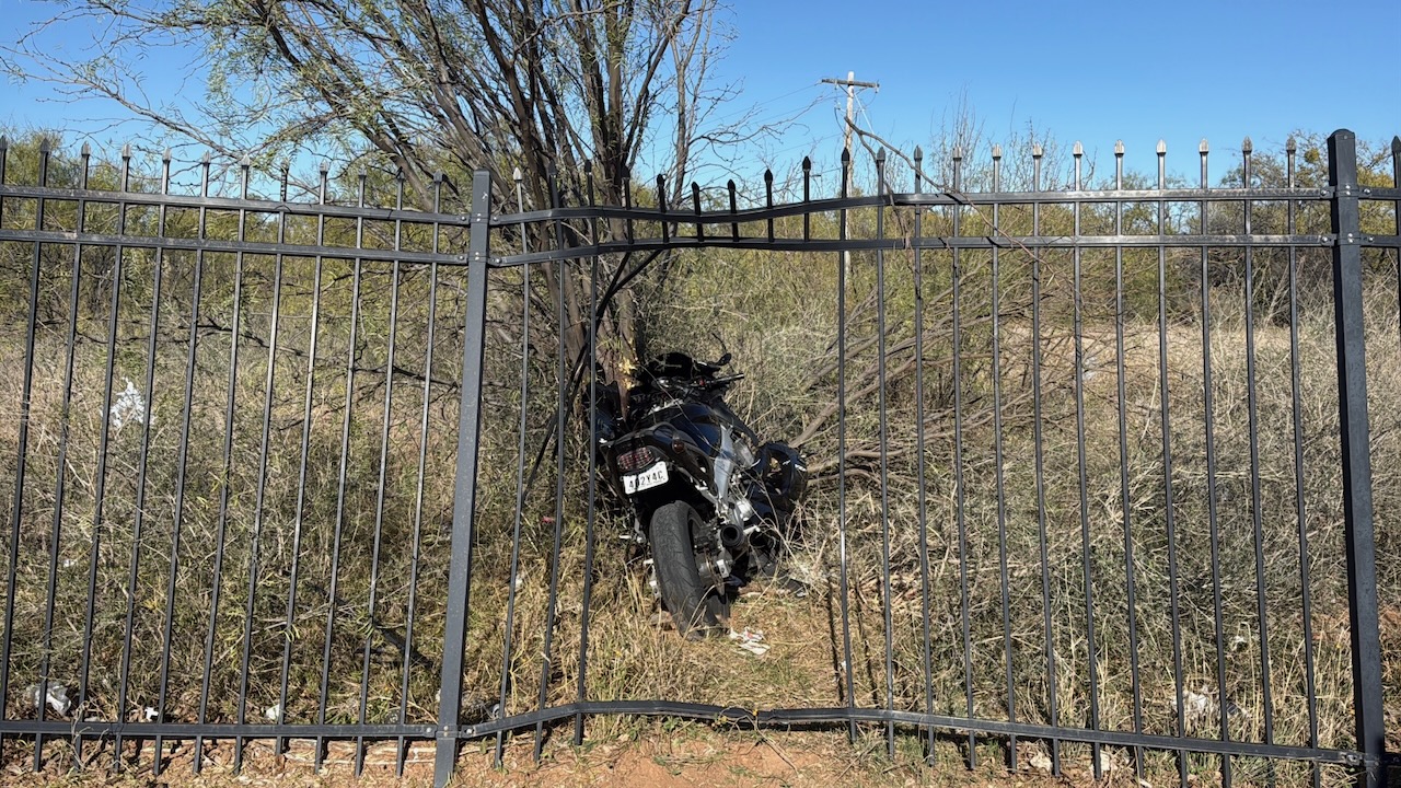 Novice Motorcyclist Crashes Through Sturdy Steel Fence on Dec. 12, 2025.