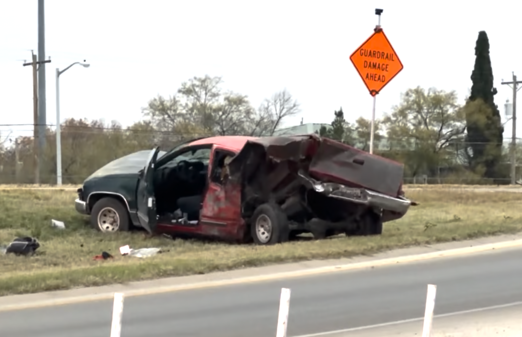 SAPD Cruiser Involved in Rollover Crash