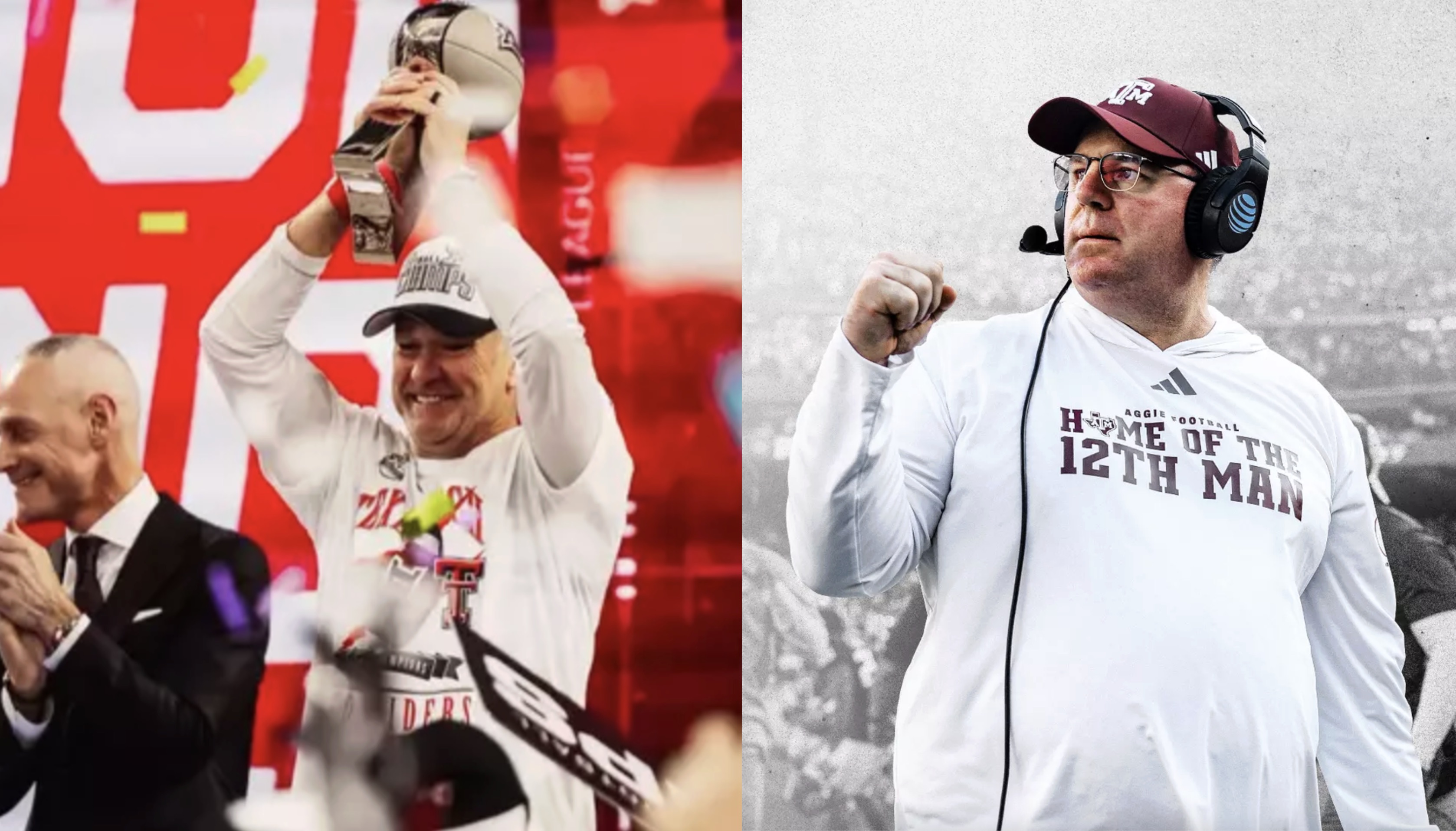 Texas Tech's Joey McGuire and Texas A&amp;M's Mike Elko