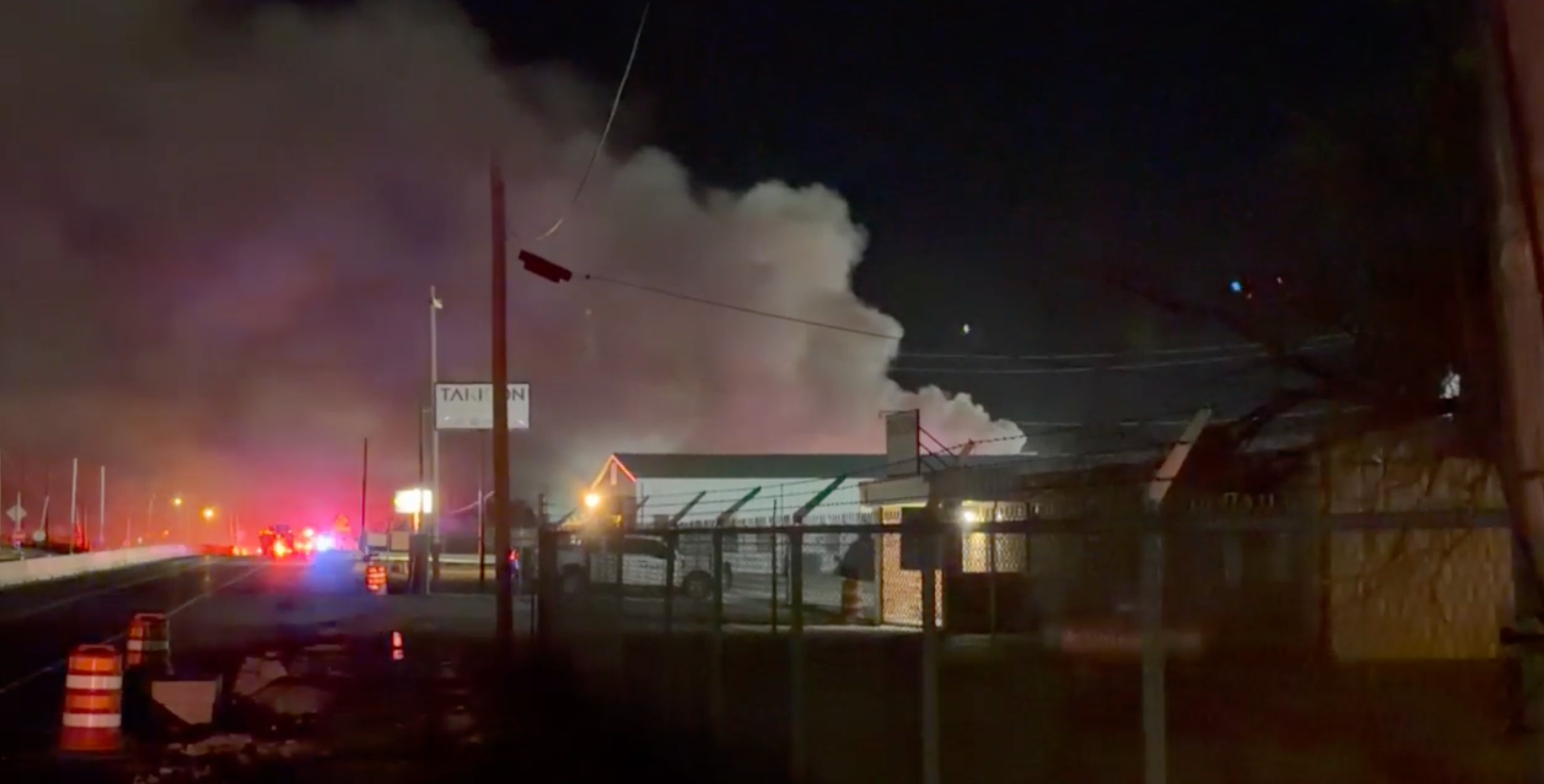 Smoke Plume at Christoval Rd &amp; E Gas Plant Rd