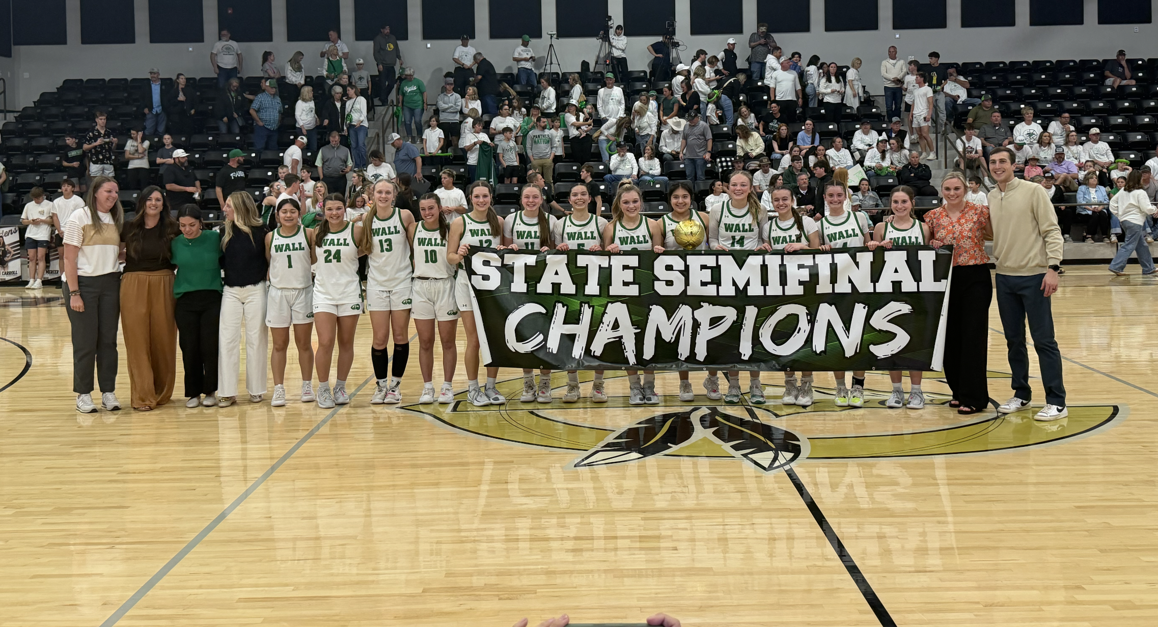 2025-26 State Semifinal Champions: Wall Lady Hawks