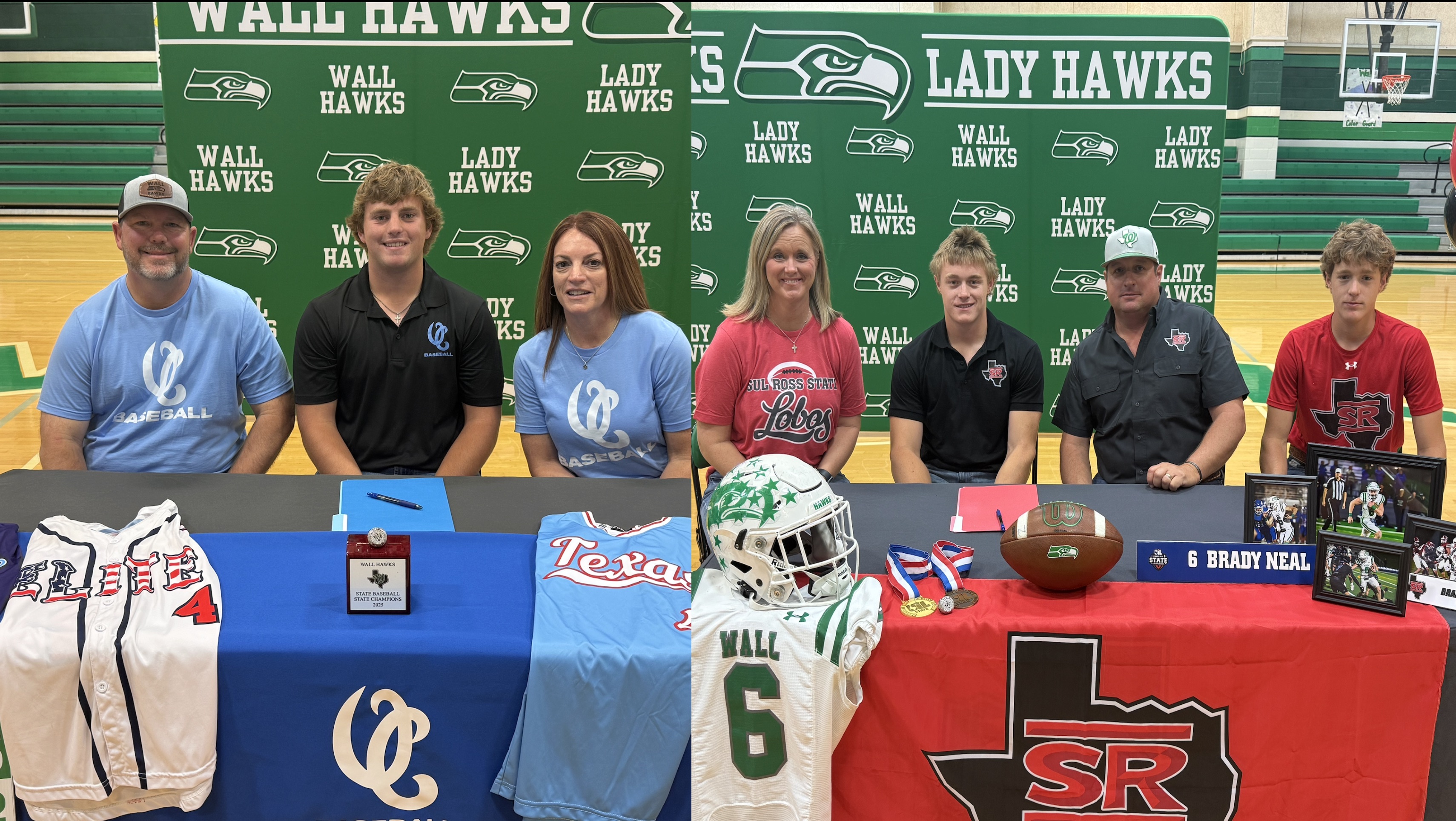 Wall's Reid Ballard and Brady Neal sign to play at the next level.