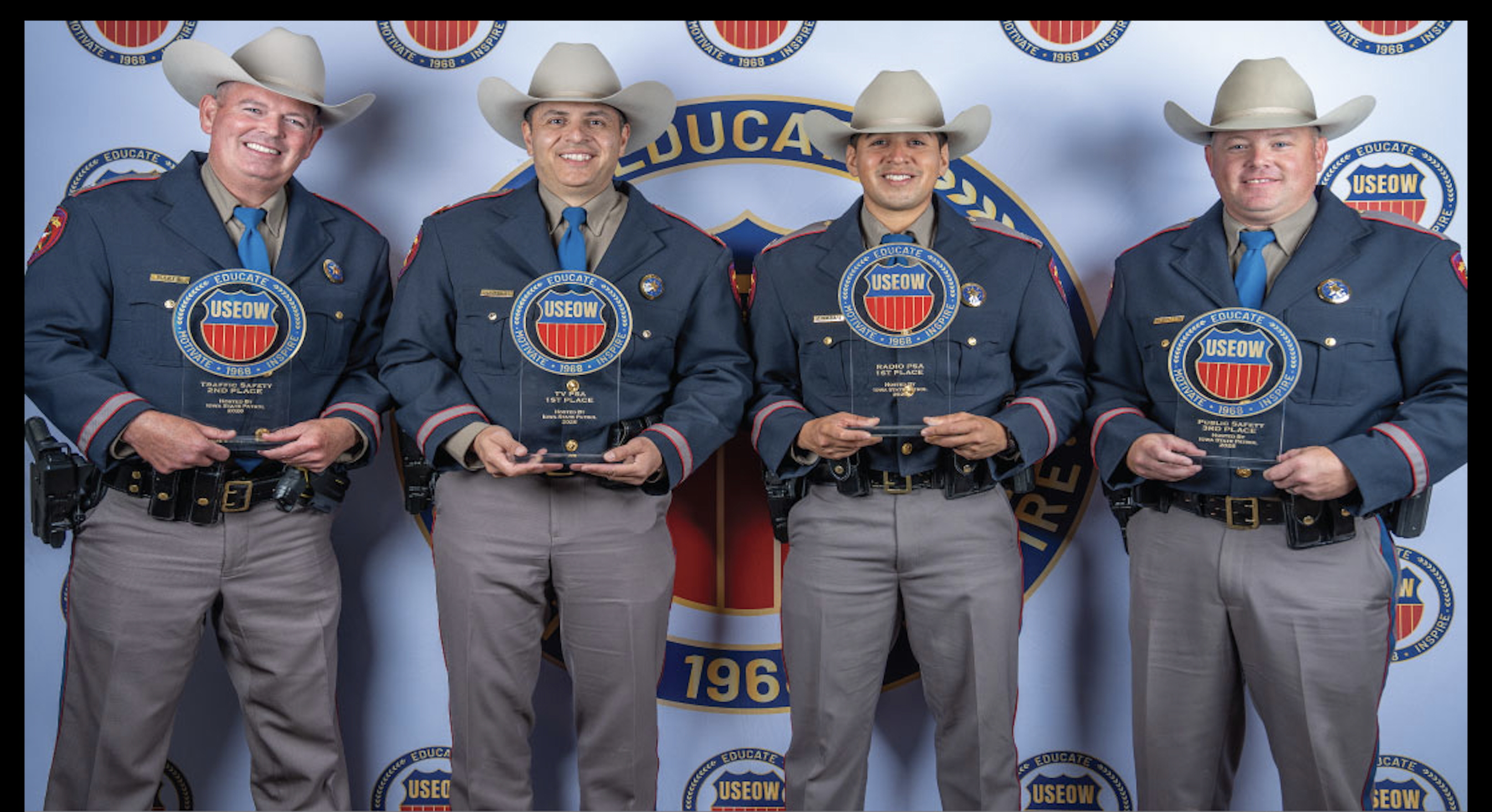San Angelo's Justin Baker (left) was one of was recently one of five Texas officers recognized for their public safety efforts.