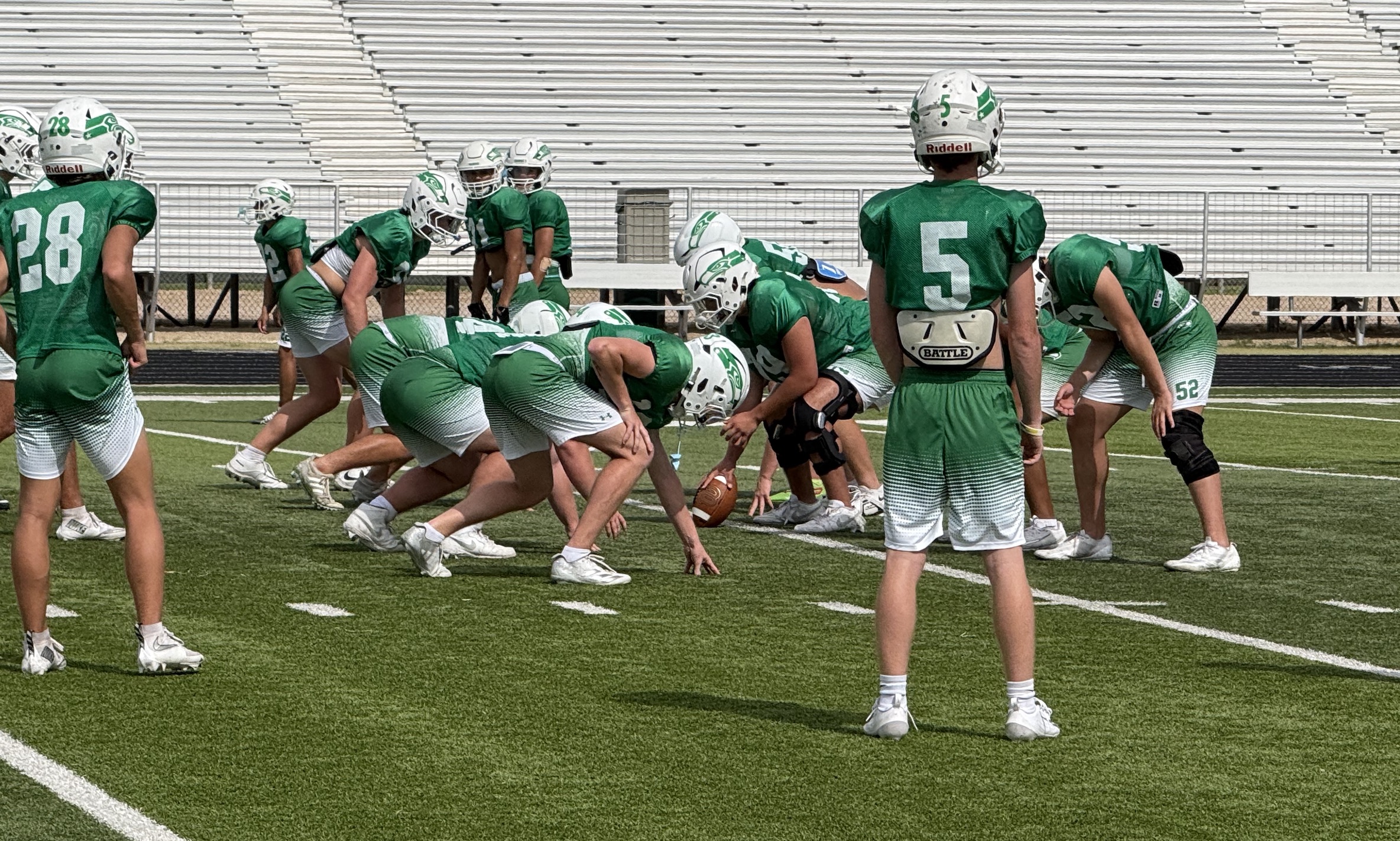 Wall Hawks during practice 2026