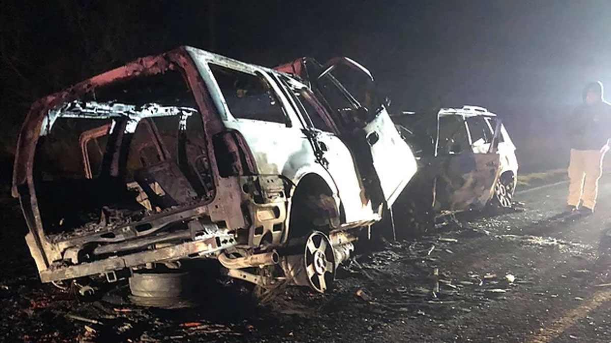 The crash the night of Dec. 26 25 miles south of Uvalde where it happened. (Contributed/Eagle Pass Texas News) The crash the night of Dec. 26 25 miles south of Uvalde where it happened. (Contributed/Eagle Pass Texas News)