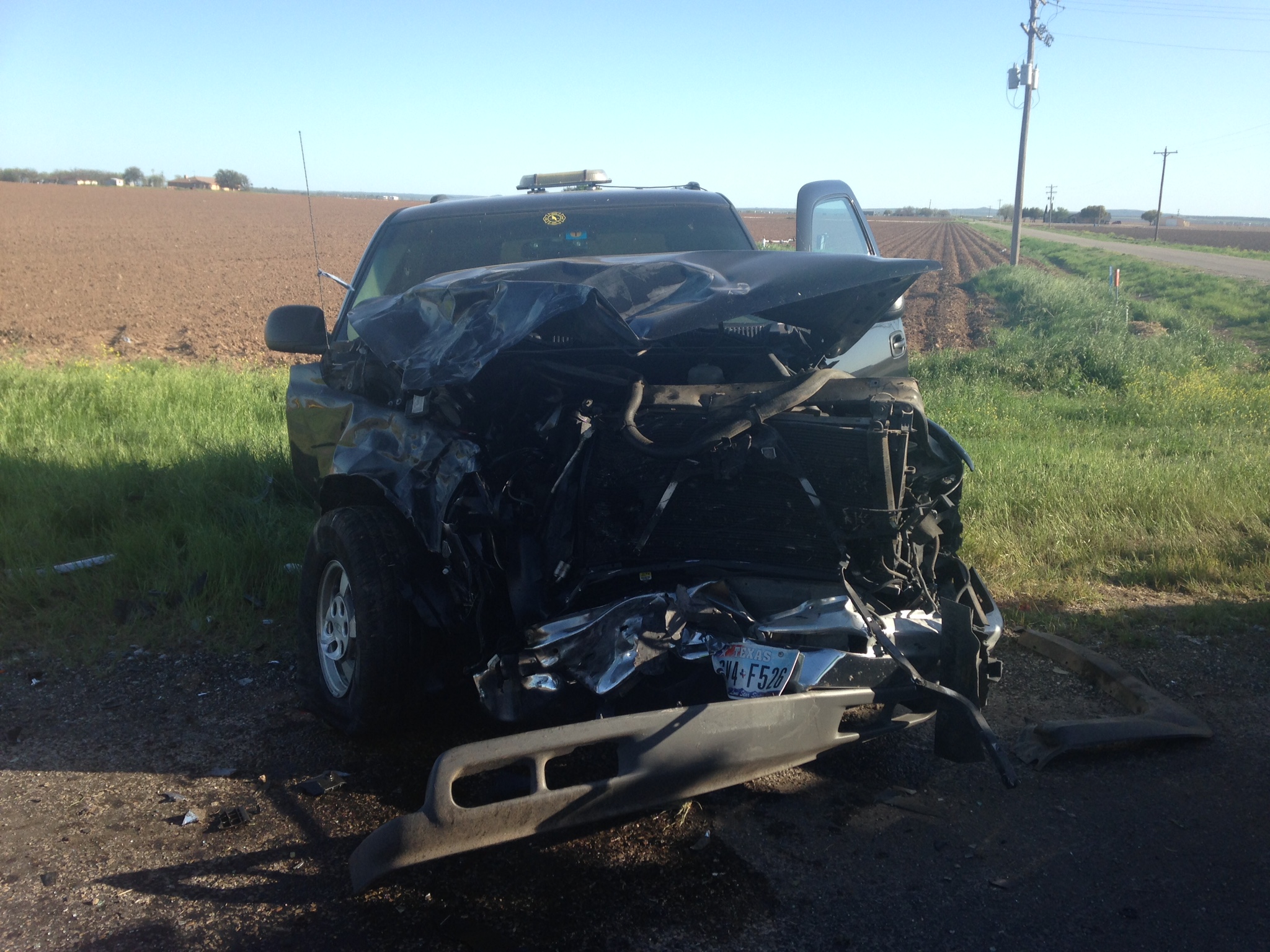 Two People Sent to Hospital After Two Chevy Vehicles Crash in Wall