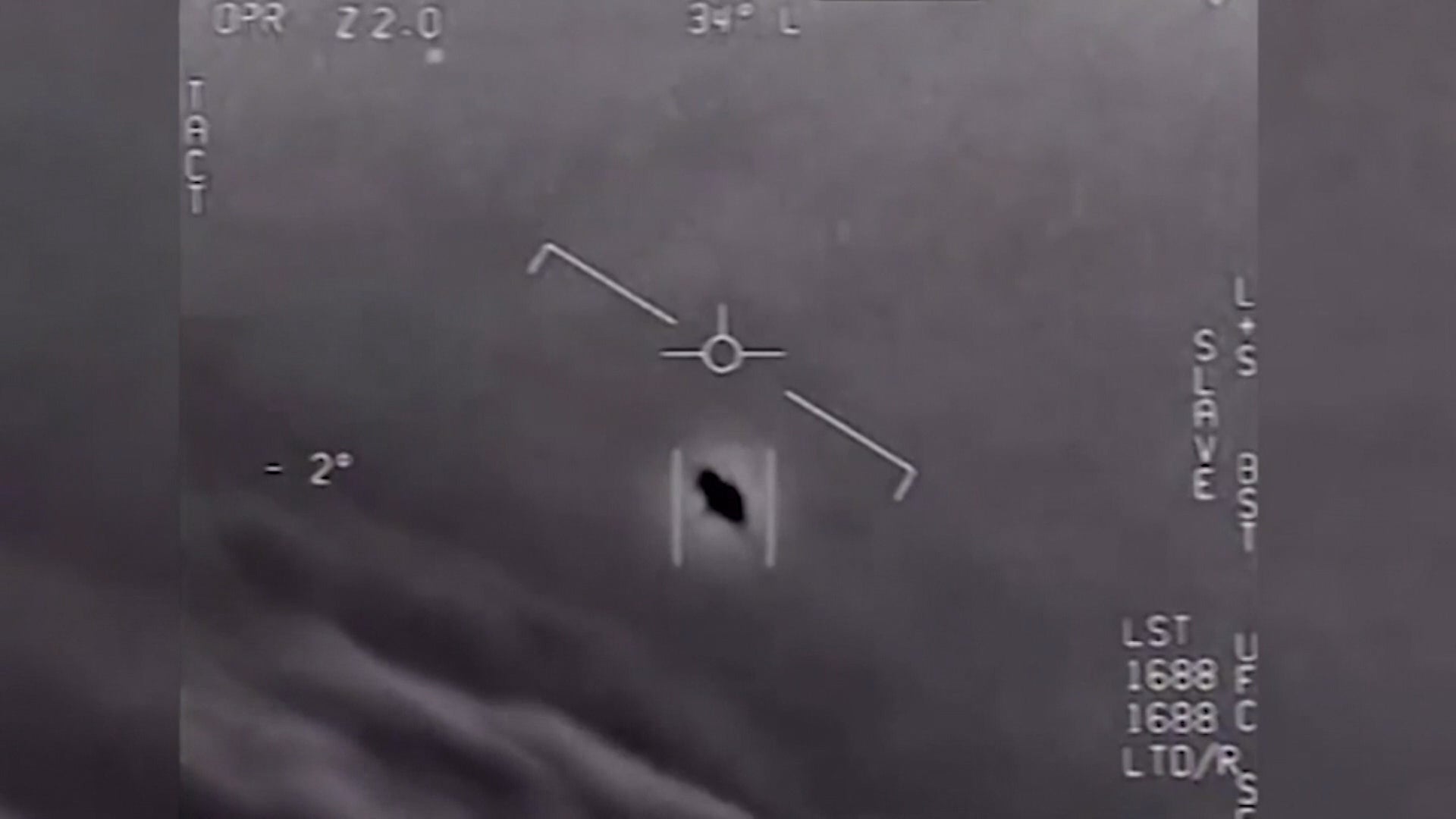 Snapshot of navy UFO video from 2019