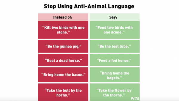 PETA Wants You to Stop Disparaging Animals with 'Supremacist Language'