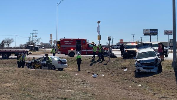 Two Vehicle Crash Sends Three to the Hospital