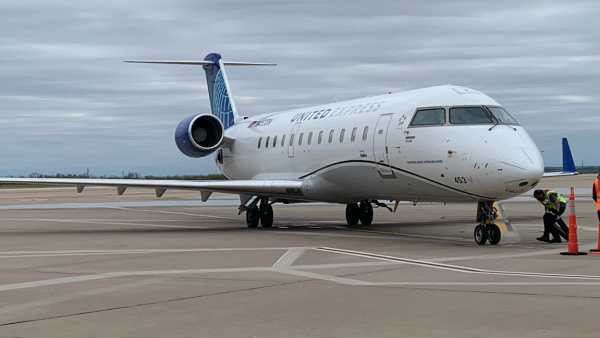 WATCH: Inaugural Flight From Houston Lands in San Angelo