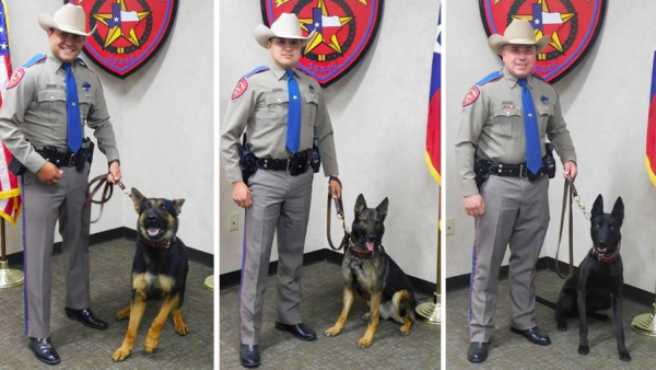 Texas Department of Public Safety Welcomes Three New K-9 units