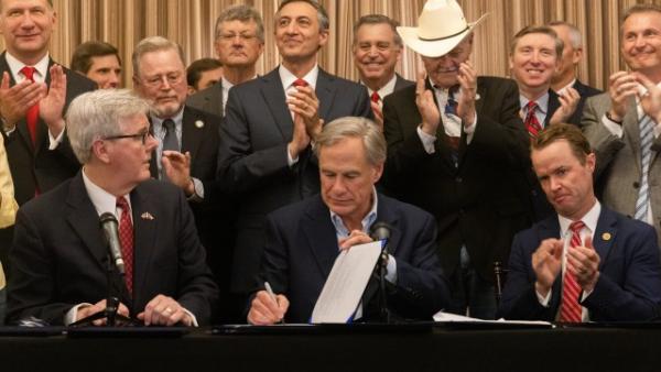 Gov. Abbott Signs Gun Rights Bills at the Alamo