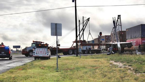 Train Crashes into 18-wheeler in the Oil Patch