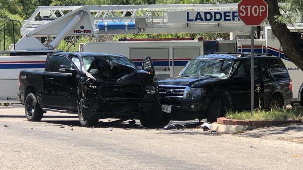 WATCH: Santa Rita Crash Damages Vehicles