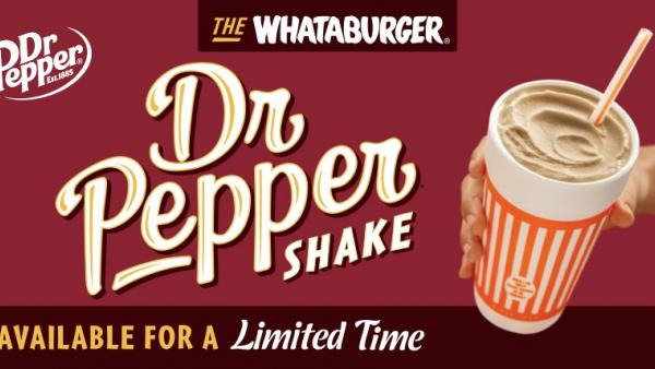 That Amazing Dr Pepper Shake is Back for a Limited Time at Whataburger