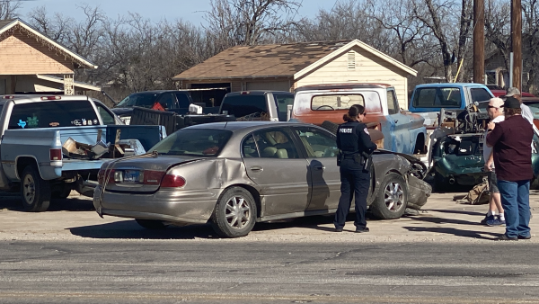 WATCH: Mini Van Crushed by Old School Sedan in North San Angelo