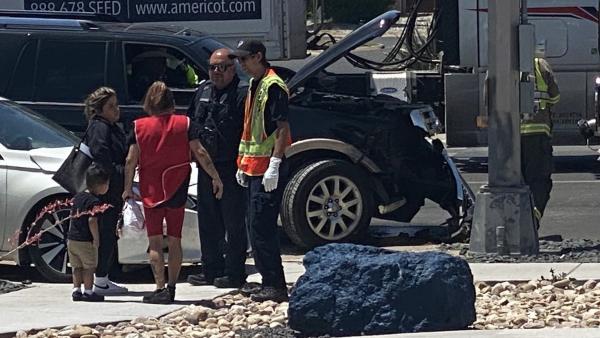 WATCH: SUV Crashes Into Passenger Car at Busy Northside Intersection