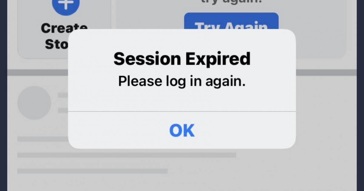 facebook session expired jan 2021