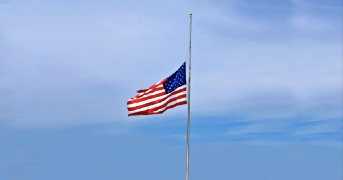 When Is The National Flag Flown At Half Mast Today