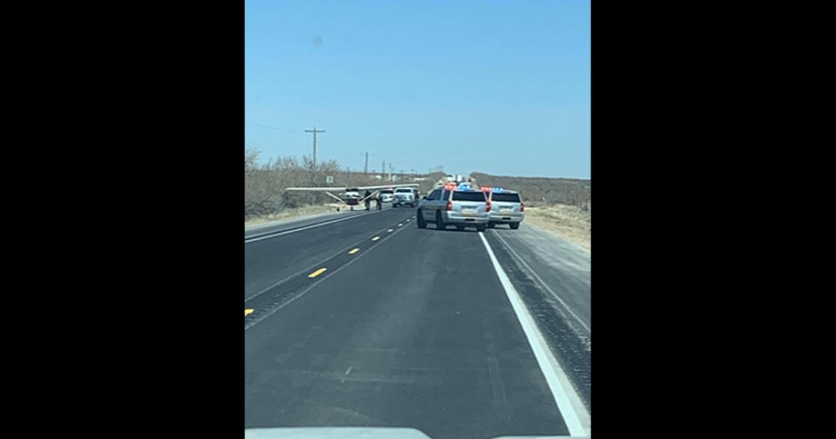 Plane Makes Emergency Landing On West Texas Highway