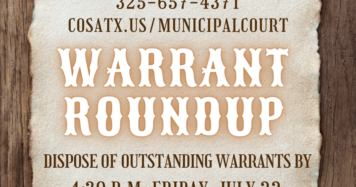 Here #39 s When the San Angelo Municipal Court Will Publish All Names of Here #39 s When the San Angelo Municipal Court Will Publish All Names of