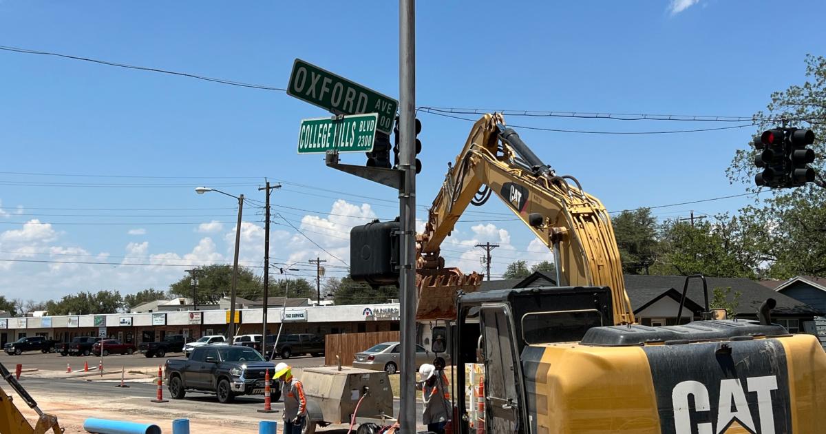 WATCH: Construction Continues to Keep Busy San Angelo Intersection Closed