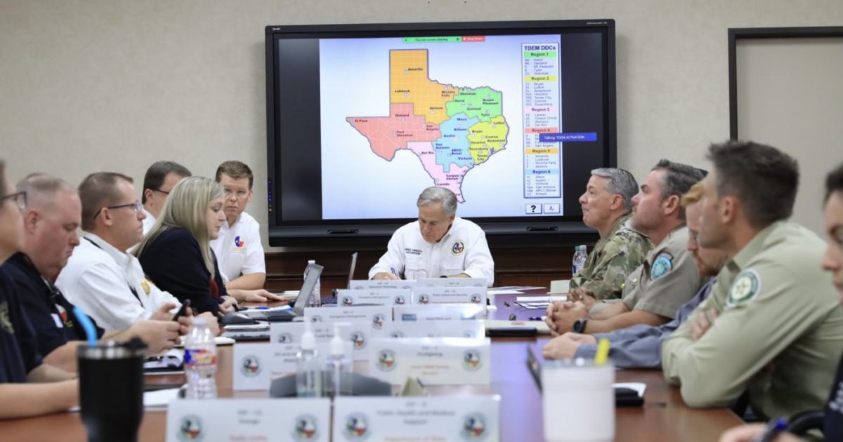 Gov. Abbott Meets with Emergency Managers Ahead of Possible Severe