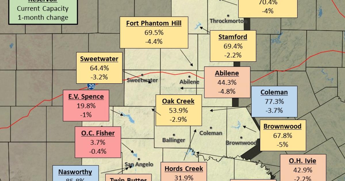 Area Lakes & Reservoirs Continue to Suffer from Drought Despite Recent ...