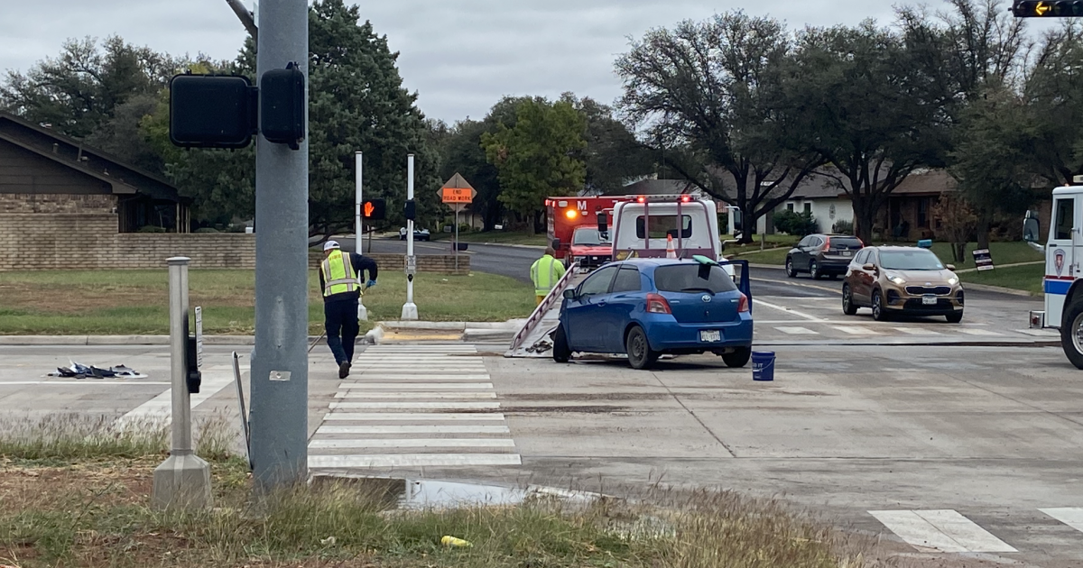 Friday Morning Crash at Busy Southwest San Angelo Intersection Injures 2