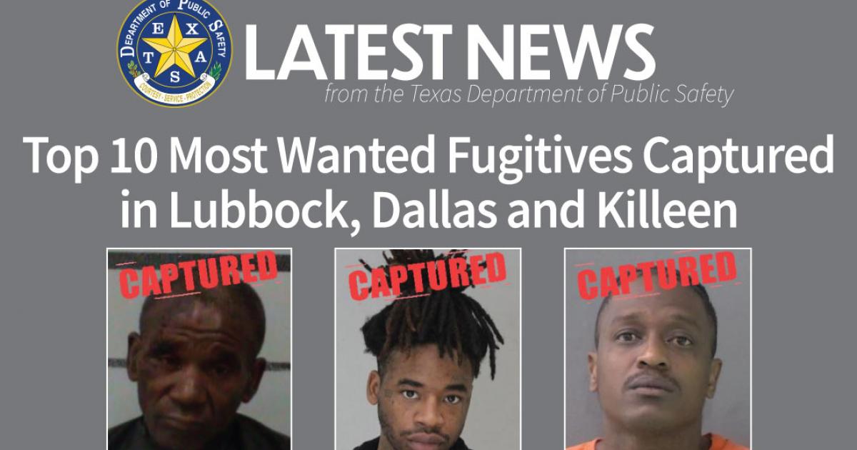 Three Most Wanted Fugitives Back Behind Bars