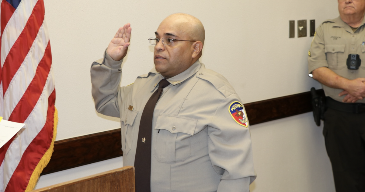 New Patrol Deputy Sworn in by Tom Green Co. Sheriff